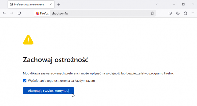 Plik:About config Mozilla Firefox.png